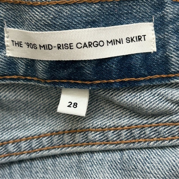 Aritzia The Cool Little Micro Mid Rise Cargo Denim Skirt - Picture 4 of 9